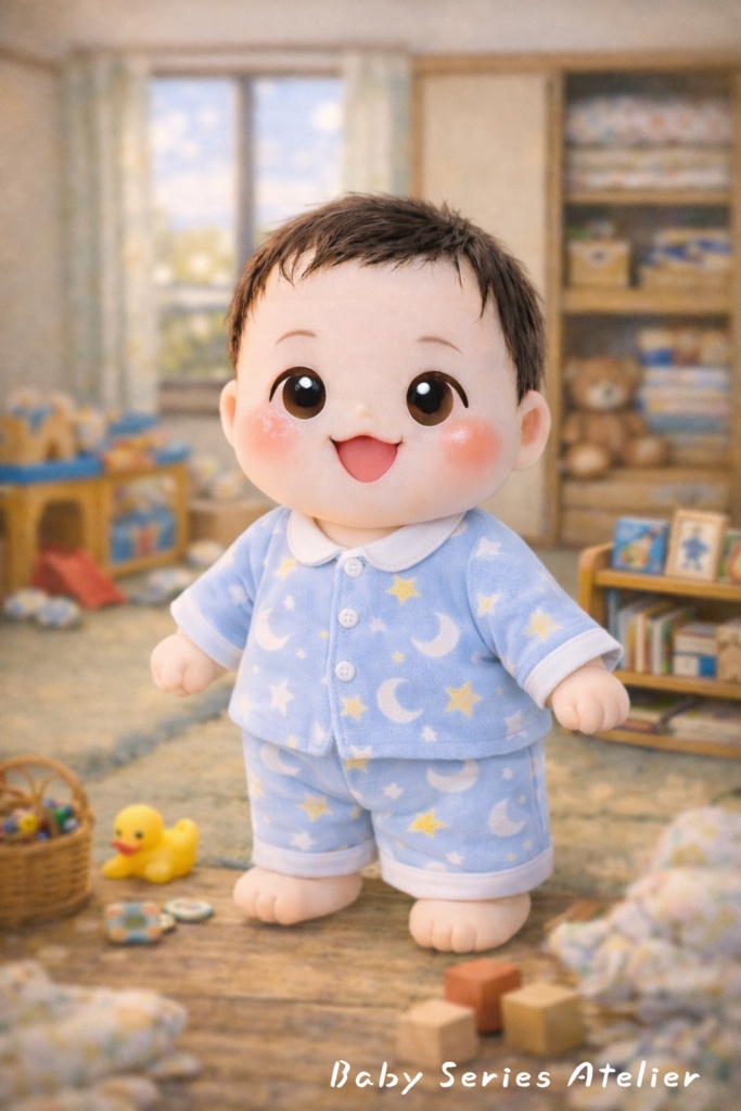 ほたる町コレクション No.01 「ゆーくんと団地の午後」｜絵本風イラストセット