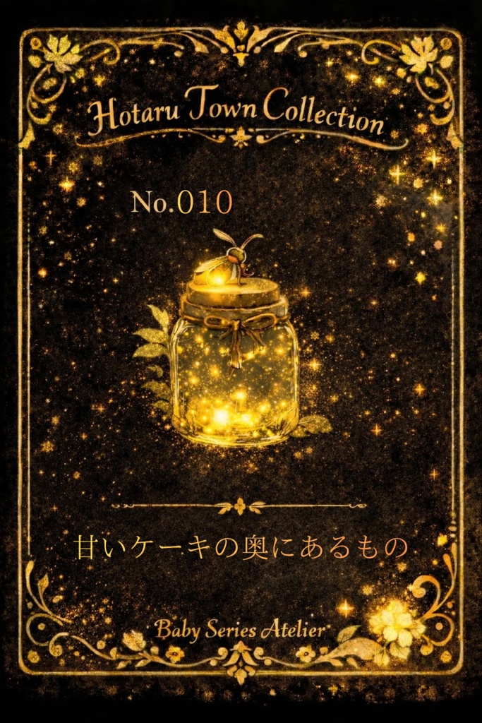 ほたる町コレクション No.010「甘いケーキの奥にあるもの」|絵本風イラストセット