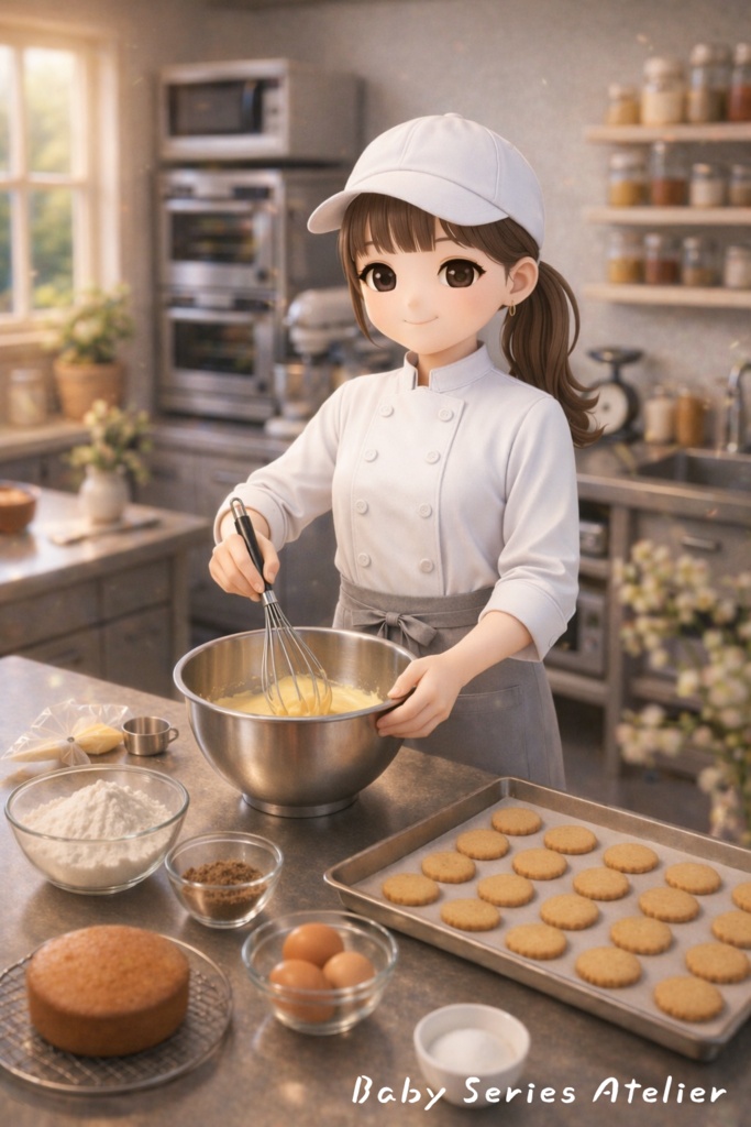 ほたる町コレクション No.010「甘いケーキの奥にあるもの」|絵本風イラストセット
