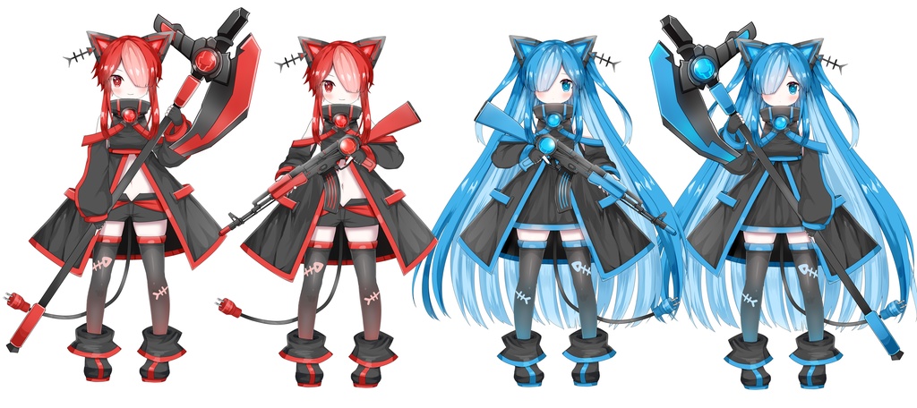 猫使アル/猫使ビィ フリー立ち絵素材