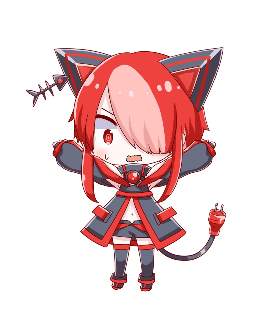 猫使アル/猫使ビィSD フリー立ち絵素材