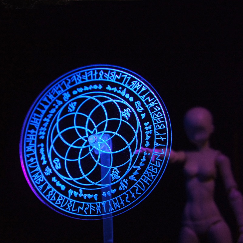 ブラックライトで輝く魔法陣 ~アクリル樹脂製プレート~