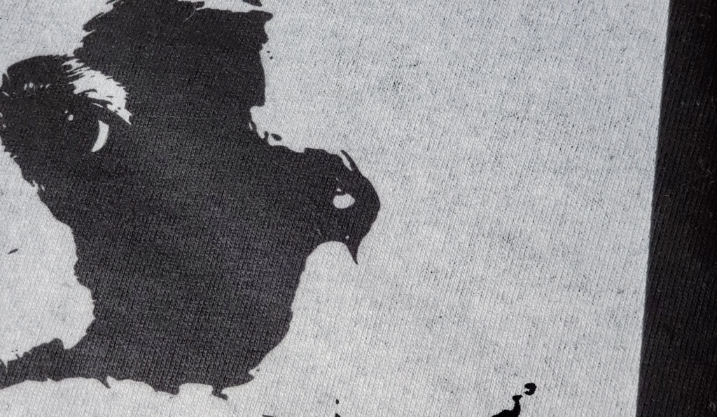 【ロゴあり】こむぎさんのシルエット ブラックT