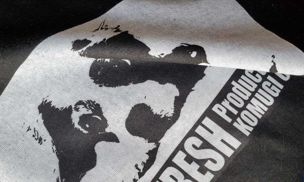 【ロゴなし】こむぎさんのシルエット ブラックT