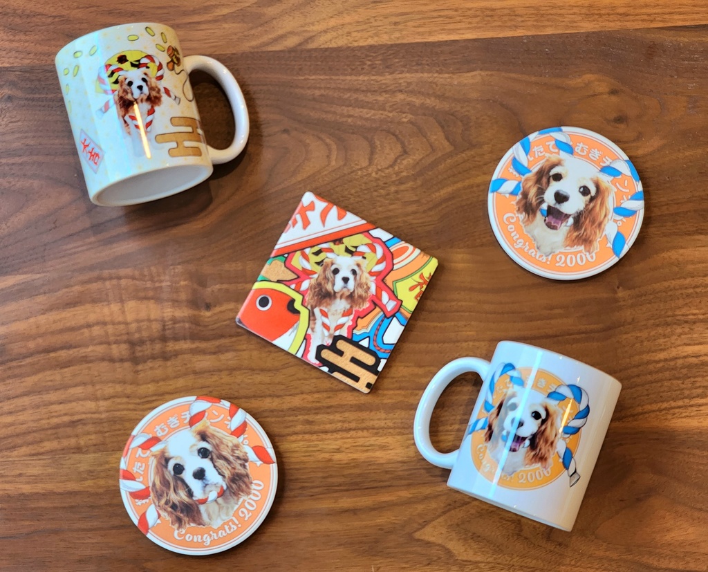 チャンネル登録者数二千記念マグカップー阿吽ー