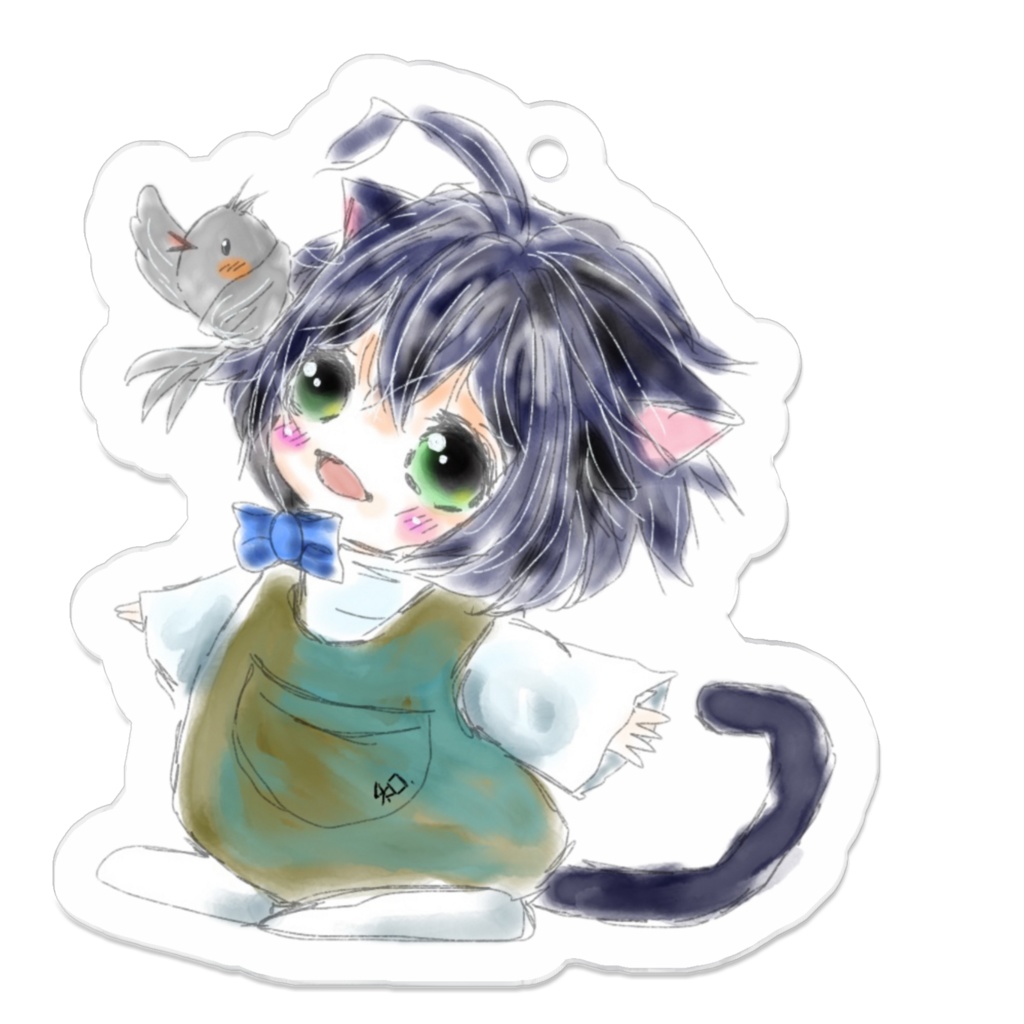 黒猫クロくんとぴよさん