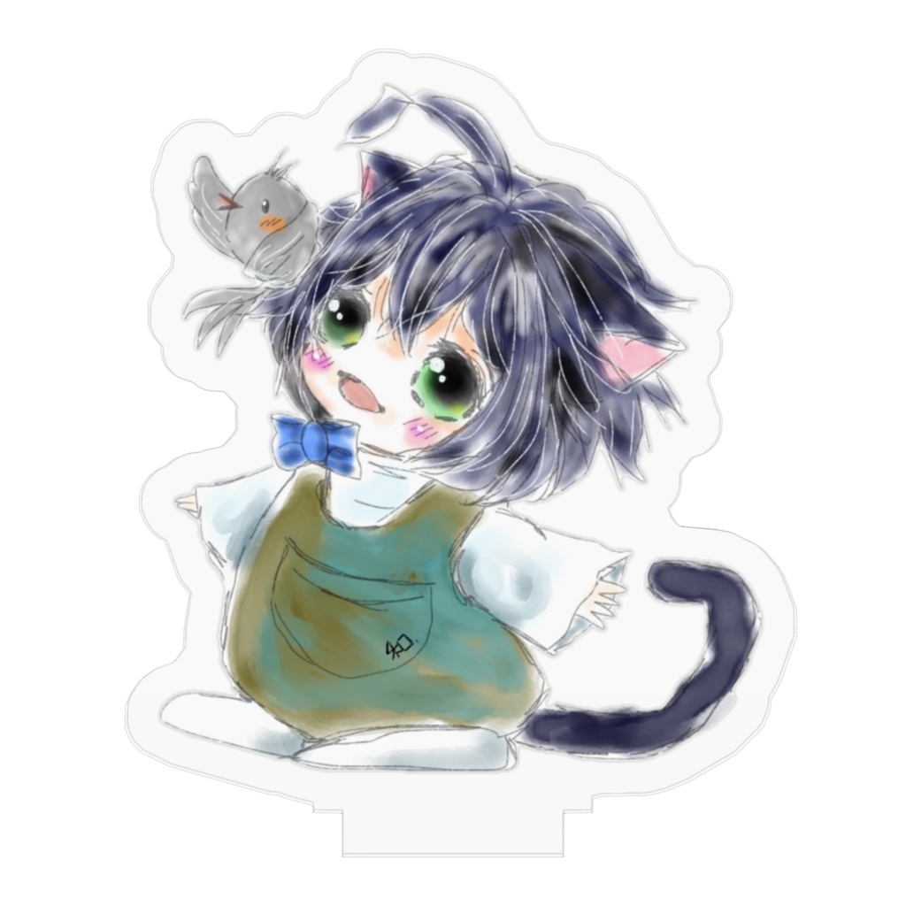 黒猫クロくんとぴよさん