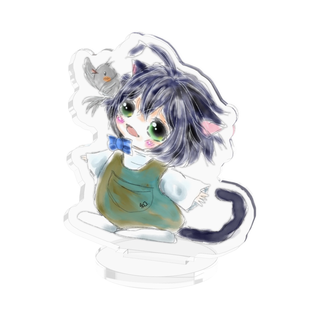 黒猫クロくんとぴよさん