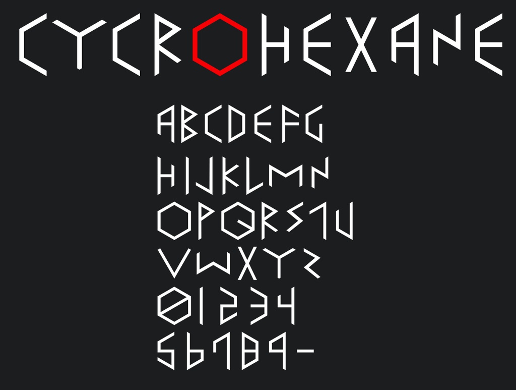 フォント『CYCROHEXANE』