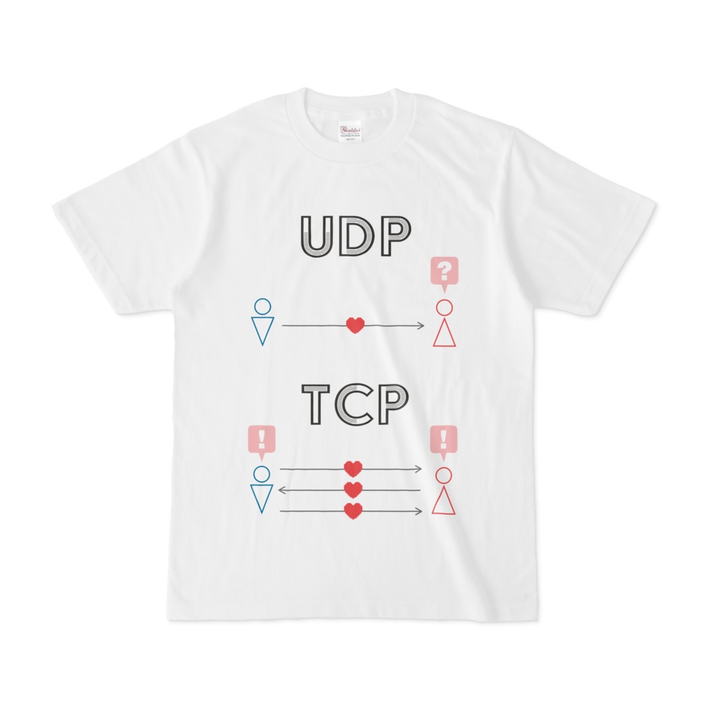 TCP/UDP Love Tシャツ
