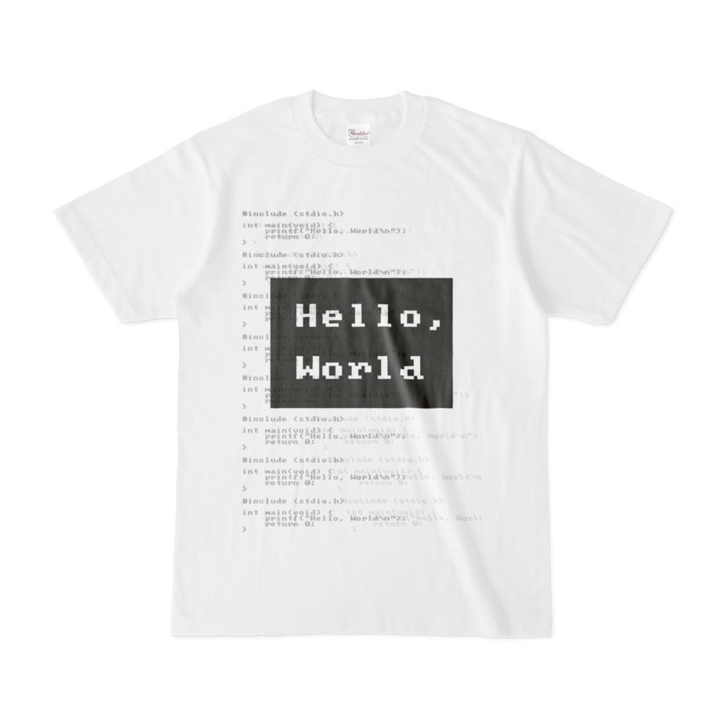 HelloWorld Tシャツ(白地)