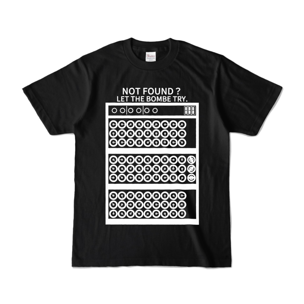 Bombe カラーTシャツ【白シルエット】