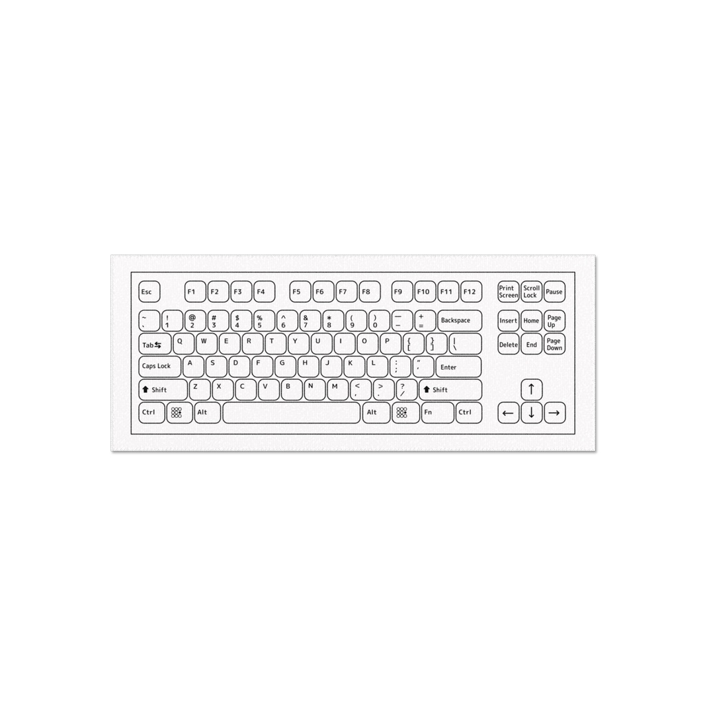 フェイスタオル【US配列キーボード】