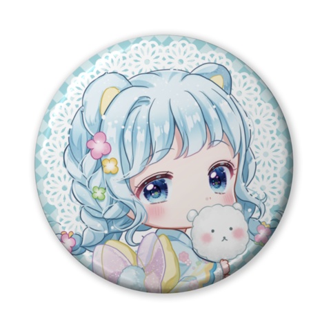 彩羽かのん缶バッジ(浴衣衣装)