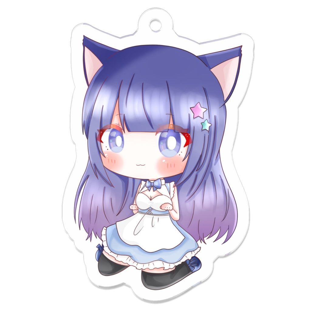 ねこ耳メイドver.　アクリルキーホルダー