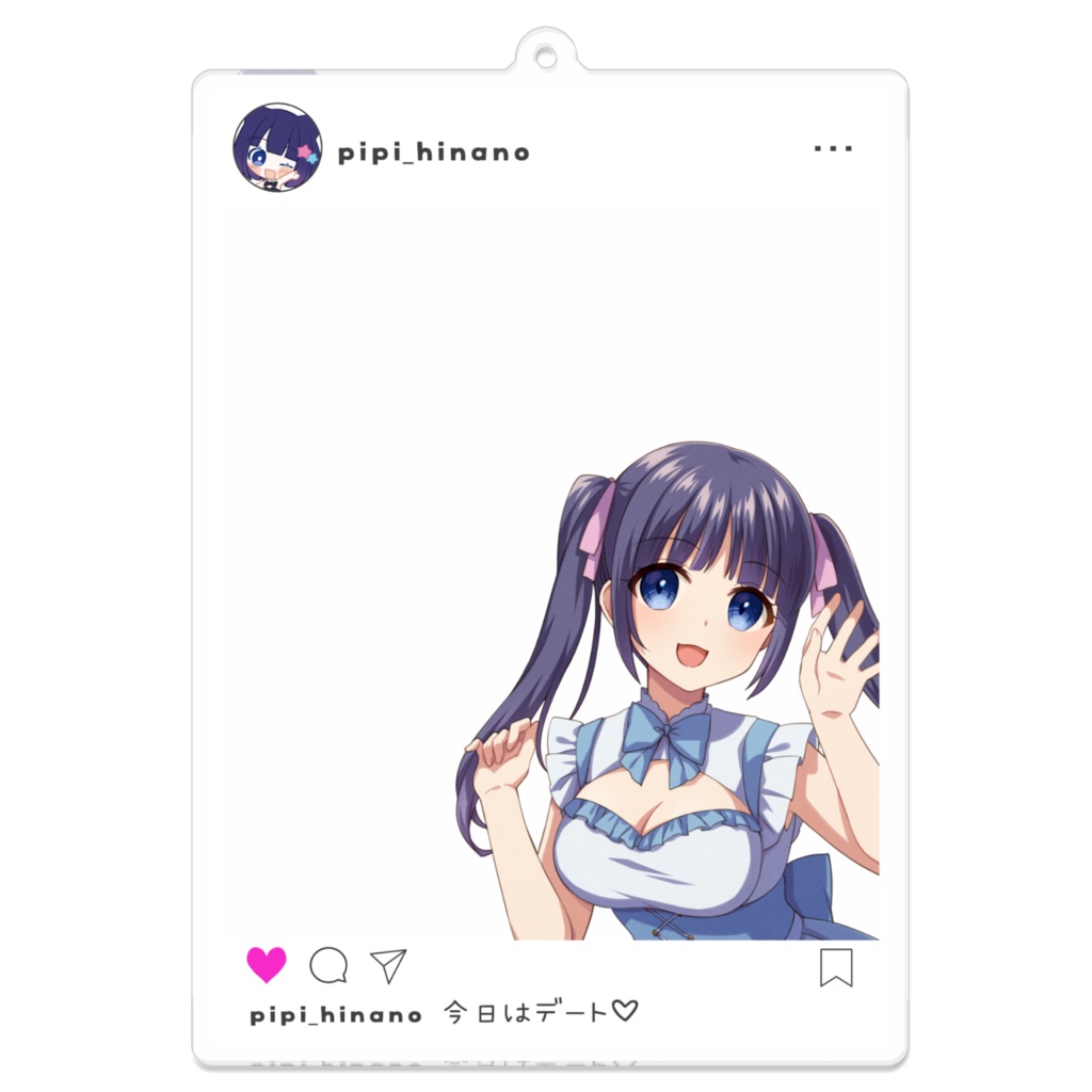 SNS風アクリルキーホルダー