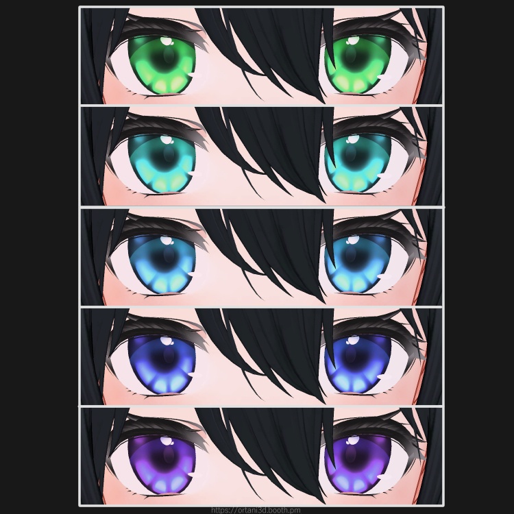 「桔梗」(Kikyo) Basic Eye texture + Makeup