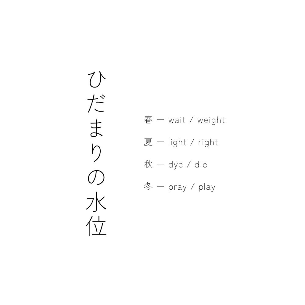 ひだまりの水位