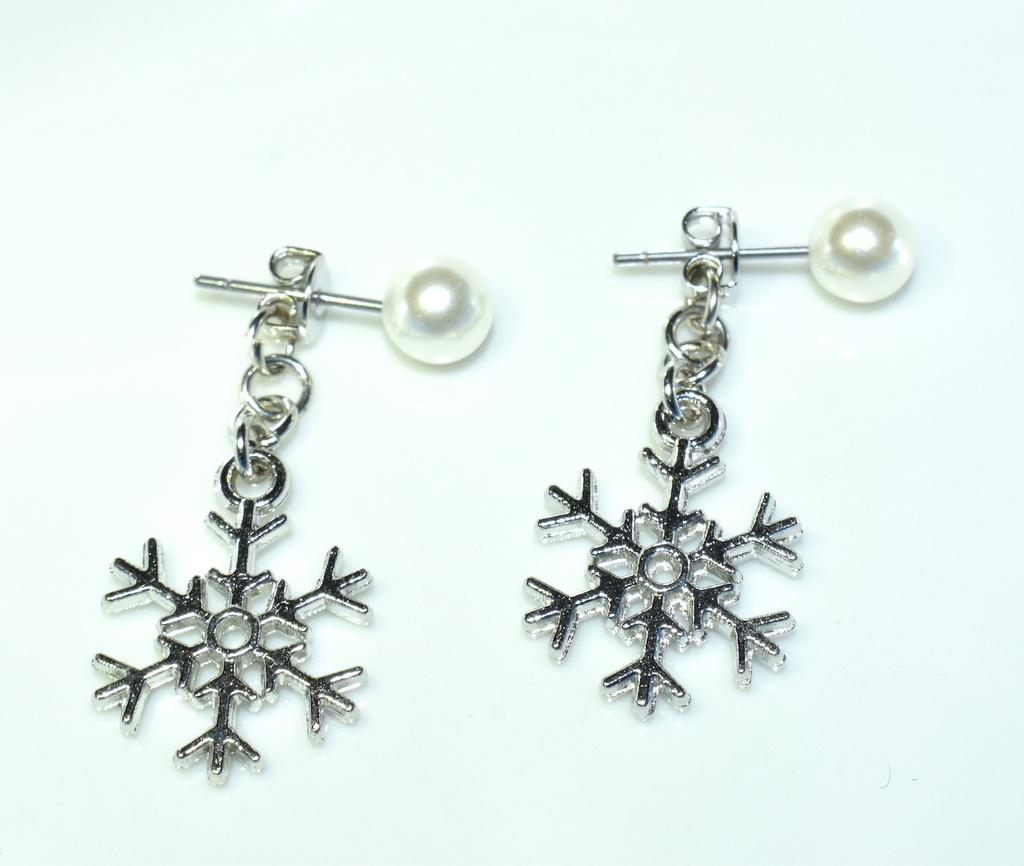DC＊イメージ　雪の結晶ピアス＆キャッチ
