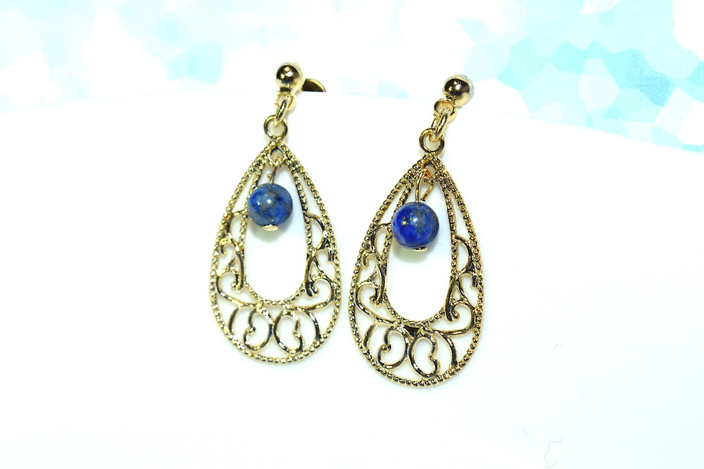 ラピスラズリのピアス