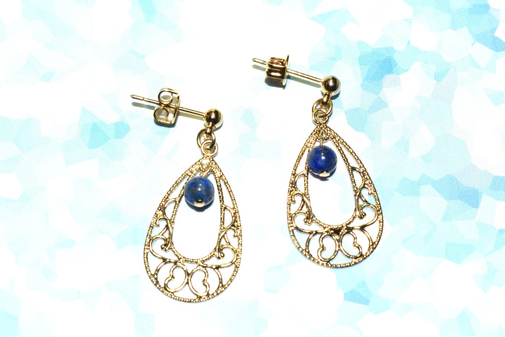 ラピスラズリのピアス