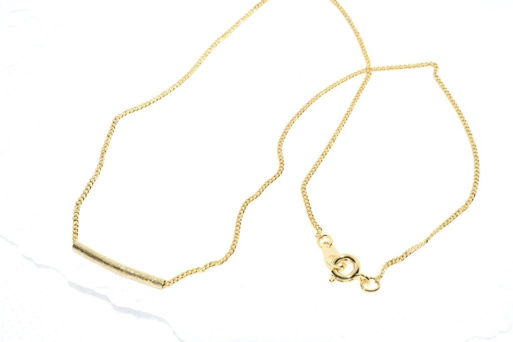 再販/感謝企画①マットゴールドのデザインネックレス