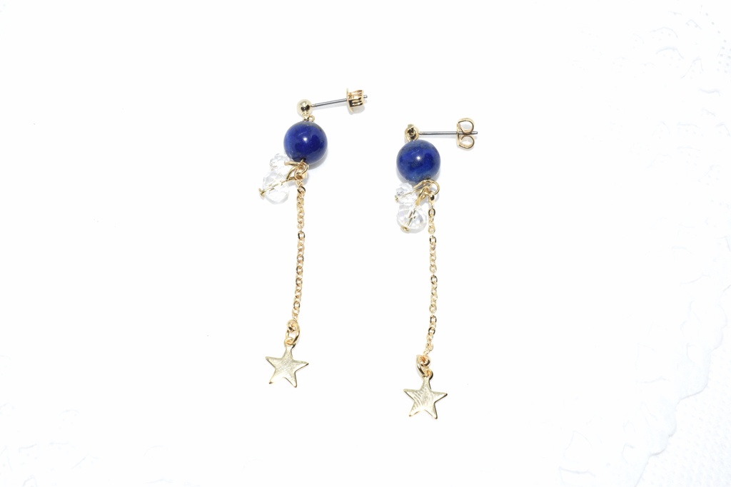 ラピスラズリの天体観測ピアスB