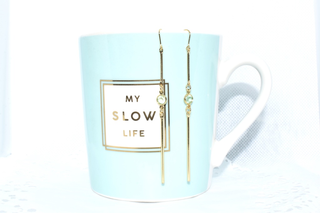 残2)DC*リシR ストレートロングピアス