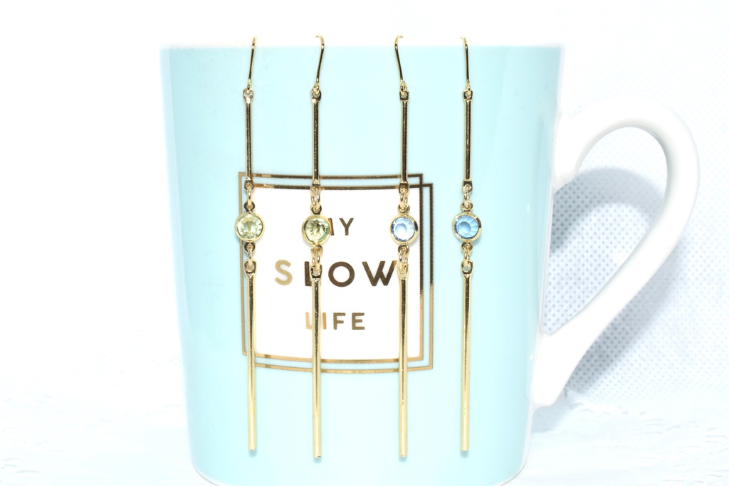 残2)DC*リシR ストレートロングピアス