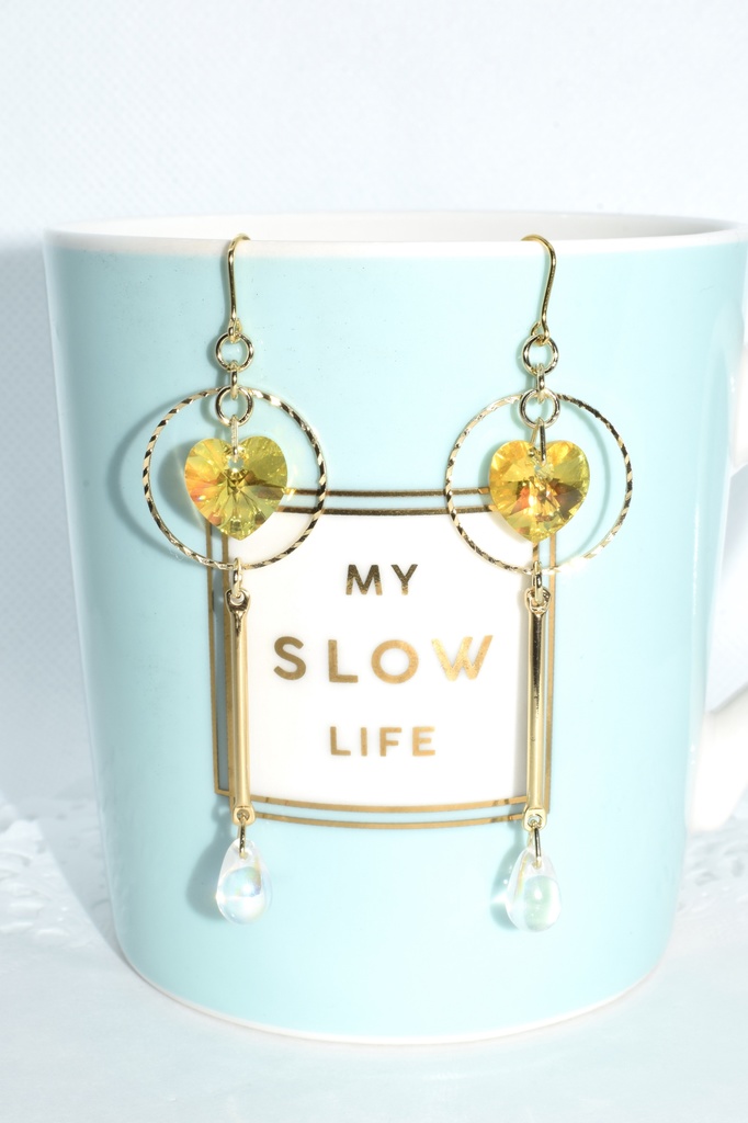 再販/鬼滅*善逸 スワロハートピアス(ノンホール可)