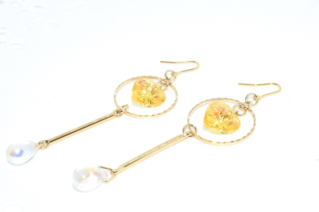 再販/鬼滅*善逸 スワロハートピアス(ノンホール可)