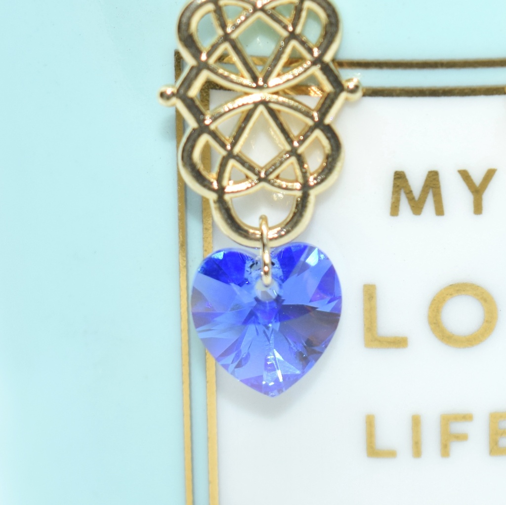 ハートスワロピアス*ブルー