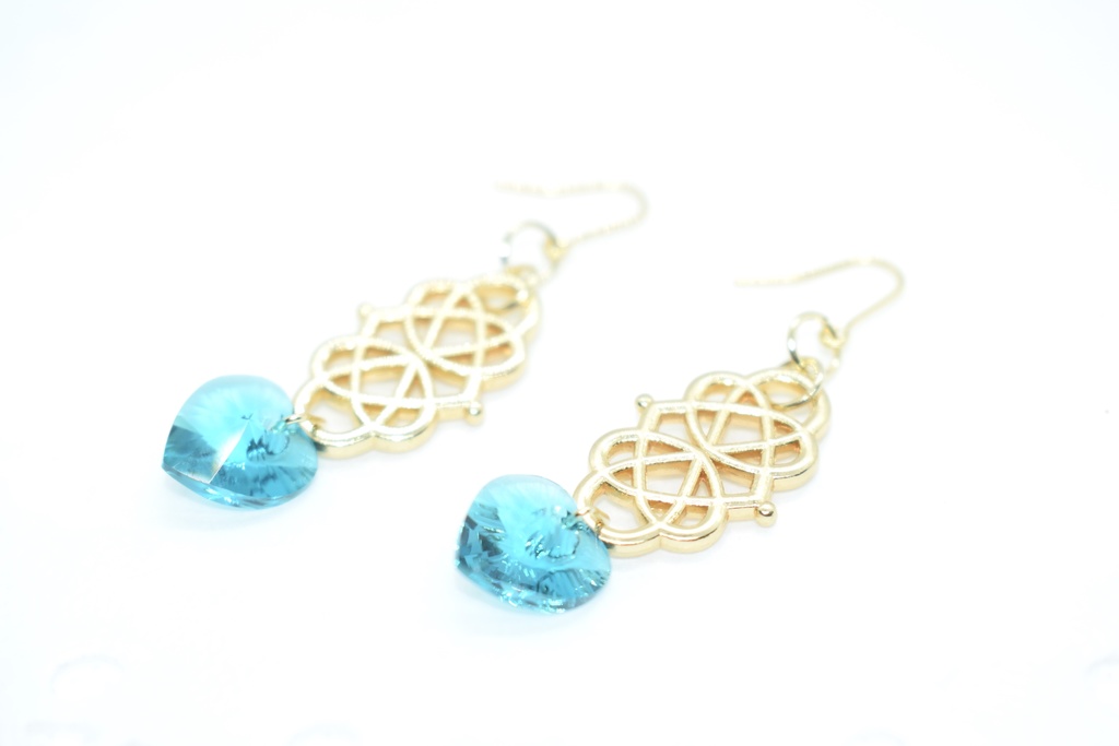 ハートスワロピアス*グリーン