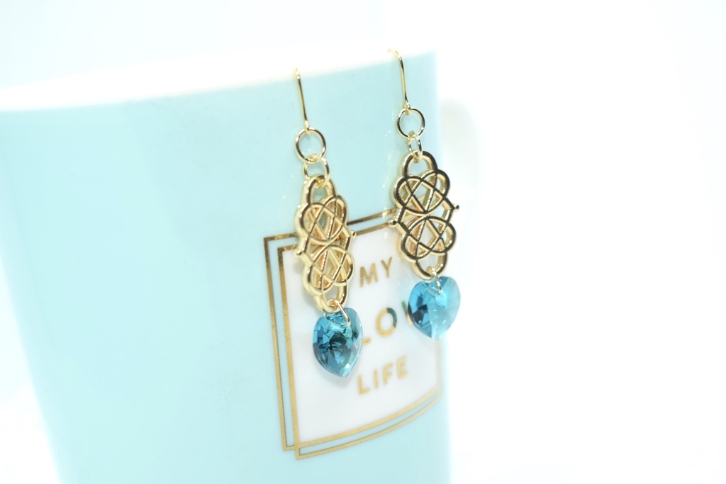 ハートスワロピアス*グリーン