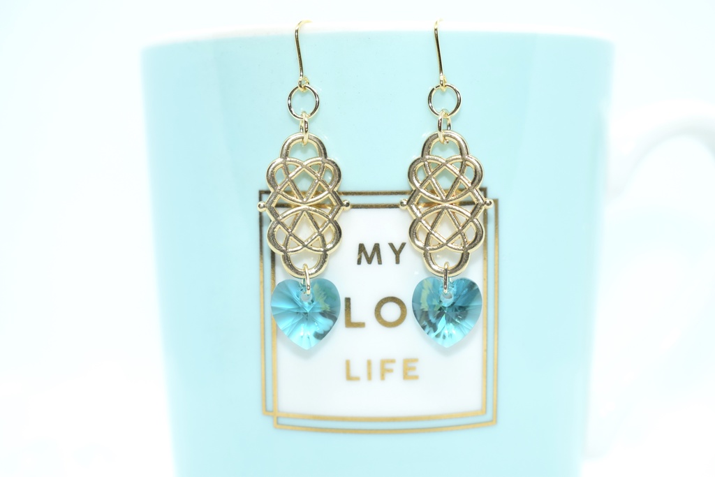 ハートスワロピアス*グリーン