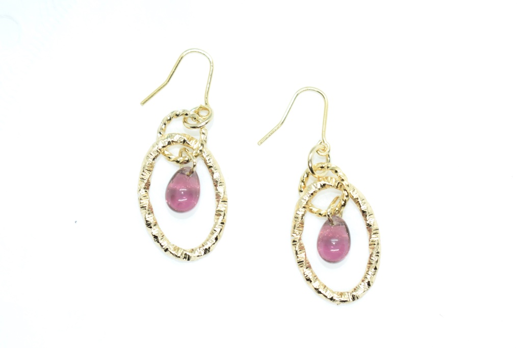 鬼滅*胡蝶しのぶ ティアドロップピアスA