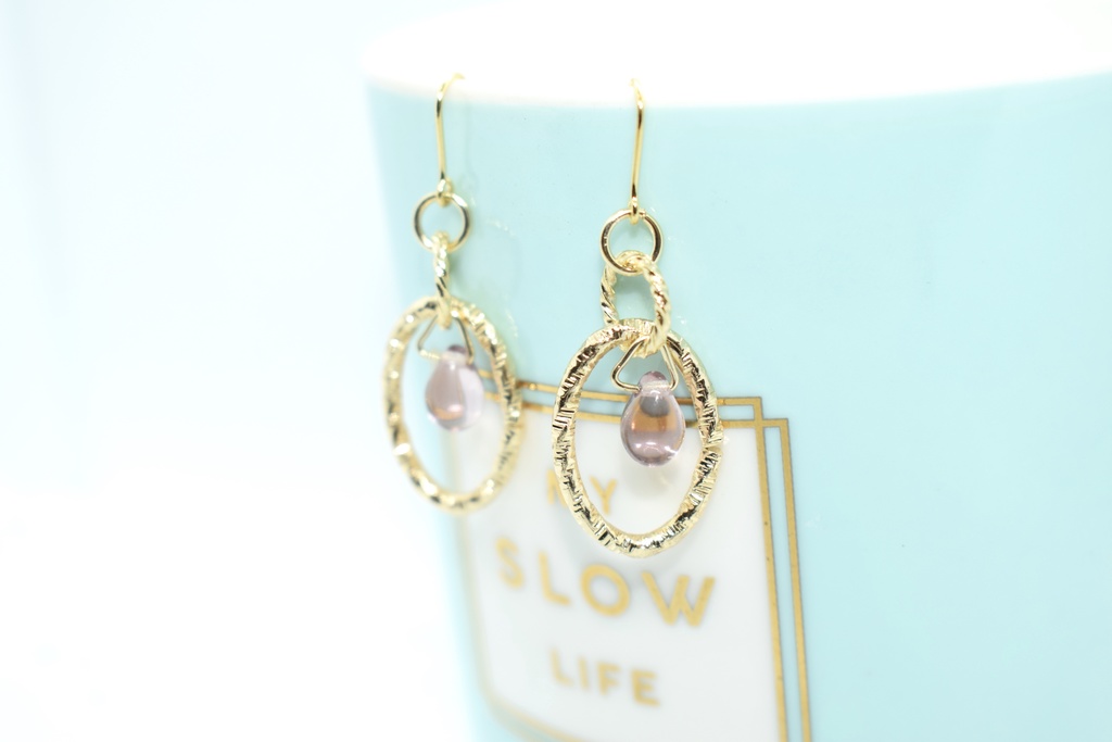 鬼滅*胡蝶しのぶ ティアドロップピアスB