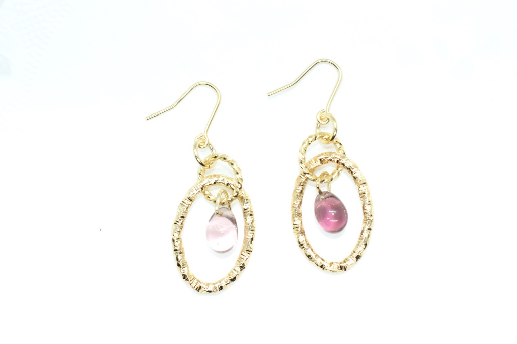 鬼滅*胡蝶しのぶ ティアドロップピアスC