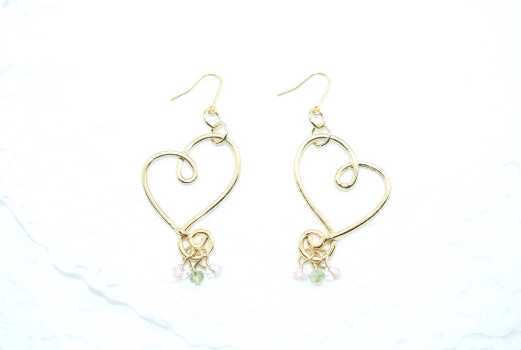 再販/鬼滅*蜜璃のハートピアス