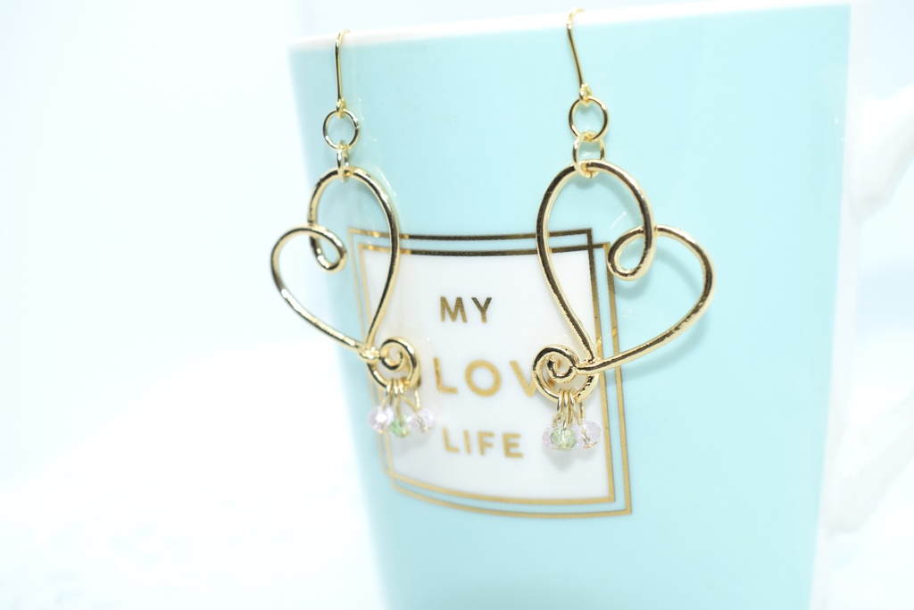 再販/鬼滅*蜜璃のハートピアス