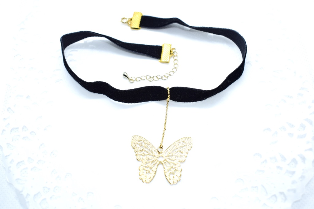 ベルベットチョーカー【バタフライ】