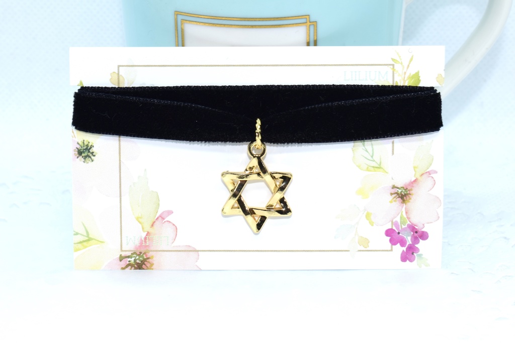 ベロアチョーカー【ヘキサグラム】