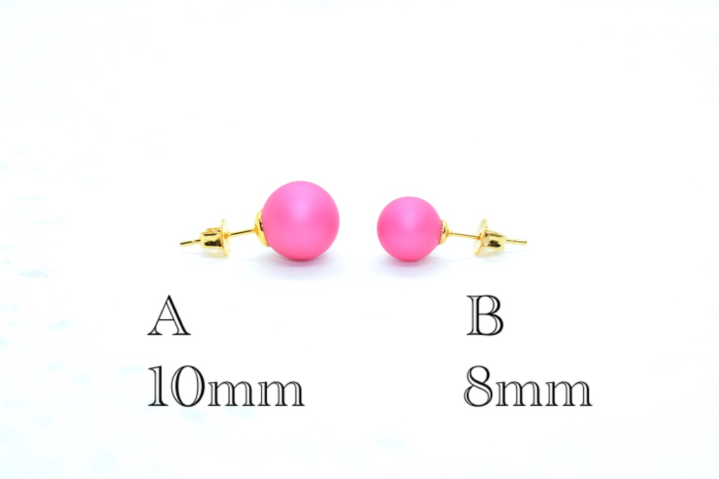 パールの一粒ピアス【マットフィッシャー】