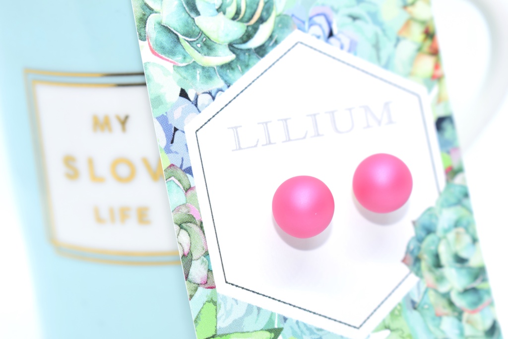 パールの一粒ピアス【マットフィッシャー】