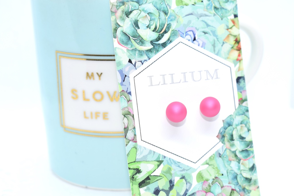 パールの一粒ピアス【マットフィッシャー】