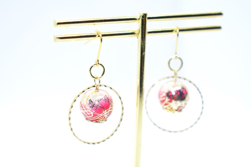 鬼滅*煉獄杏寿郎 グラデーションピアス