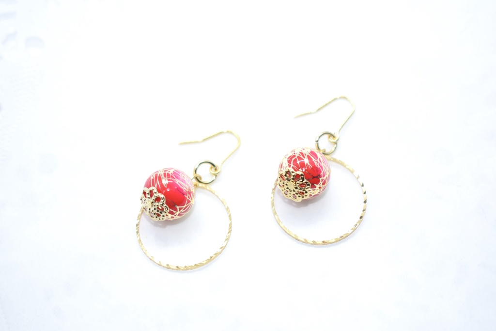 鬼滅*煉獄杏寿郎 グラデーションピアス