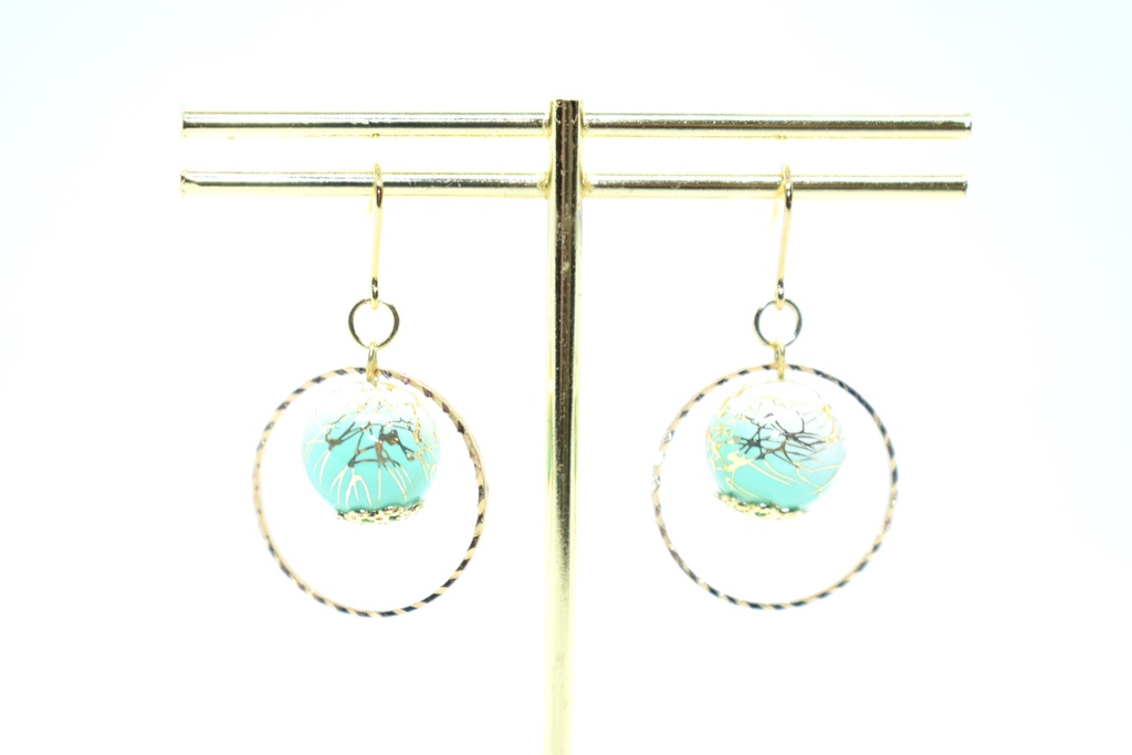 鬼滅*竃門炭治郎 グラデーションピアス