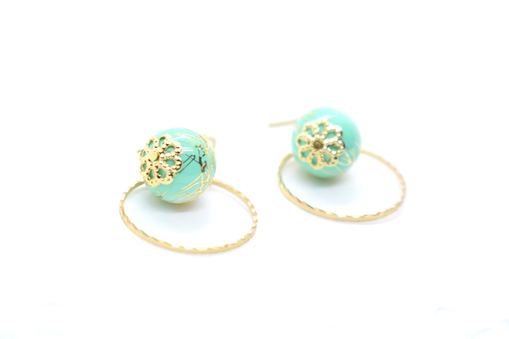 鬼滅*竃門炭治郎 グラデーションピアス