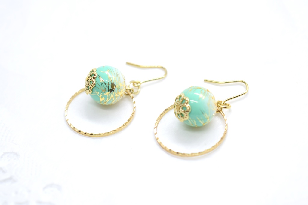 鬼滅*竃門炭治郎 グラデーションピアス